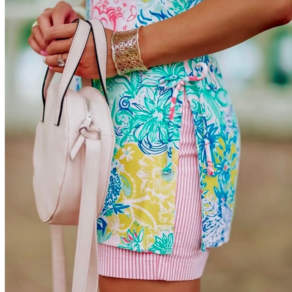 Lilly Pulitzer NEW W/TAGS Donna Top Multi Cheek to Cheek - Picture 2 of 16